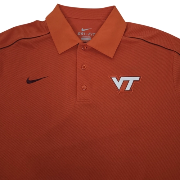 Nike Virginia Tech Performance Polo Shirt Size M - Picture 5 of 11